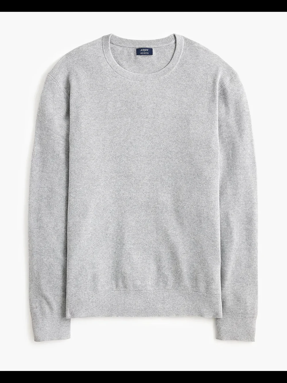 J. Crew Men's Cotton moss-stitch crewneck sweater - Picture 1 of 8
